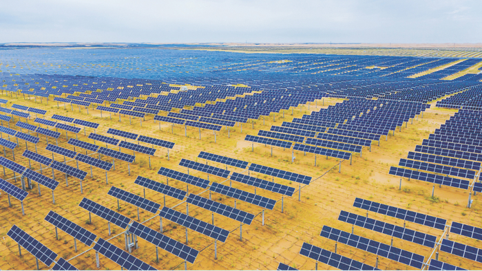光伏基地（供图：达拉特旗林草局）