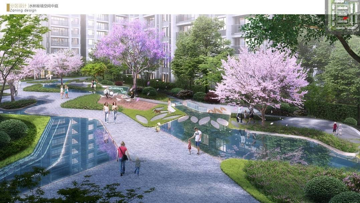 小区宣传效果图，图据《20220512云玺府大区景观》