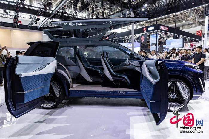 吉利银河发布了旗舰级SUV概念车：银河星舰。中国网记者 郑亮摄