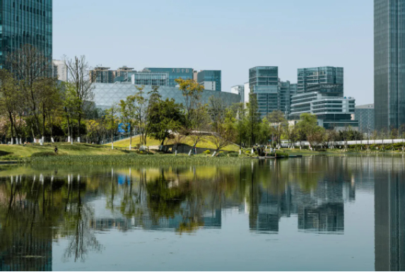 ▲成都新川公园 图源：视觉中国