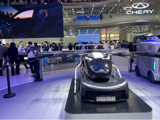 　　奇瑞汽车在北京车展上的展区。中国经济网记者 周宇宁/摄