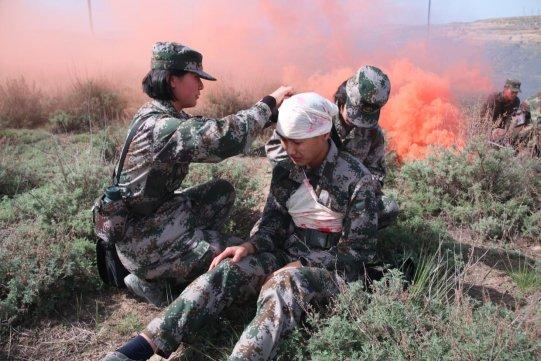 兰州资源环境职业技术大学开展定向培养军士夏季野营拉练活动