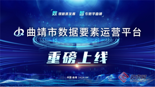 曲靖市数据要素运营平台正式上线