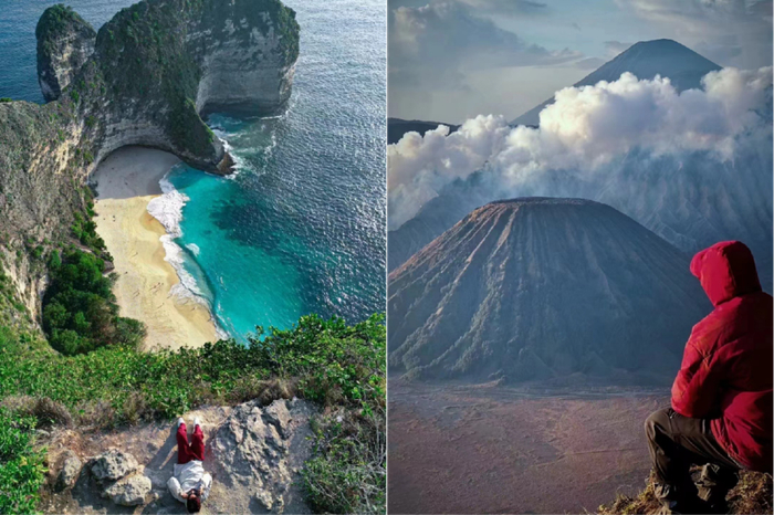 沈想想朋友圈发布的个人旅拍