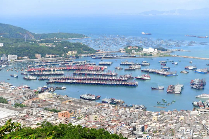 站在天麓山顶可将海陵岛的景色收入眼底。谭文强 摄