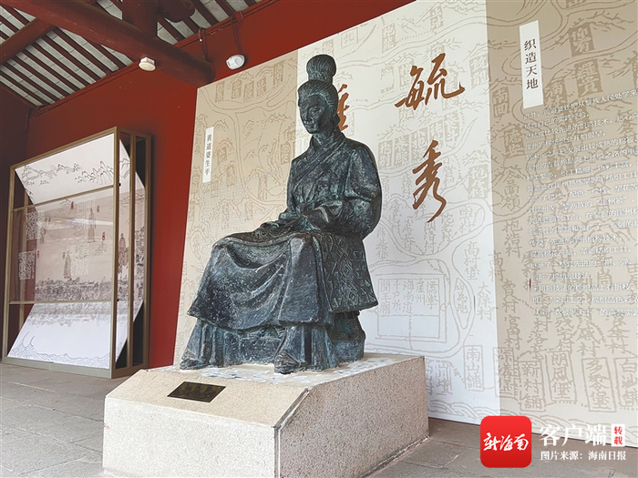 三亚崖州区黄道婆塑像。 徐慧玲 摄