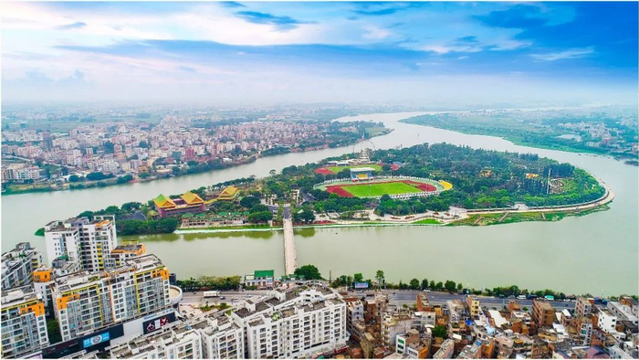 江心岛生态公园。林溥荣  摄