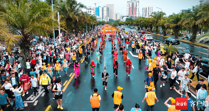 潮汕英歌舞巡游。海口市旅文局供图