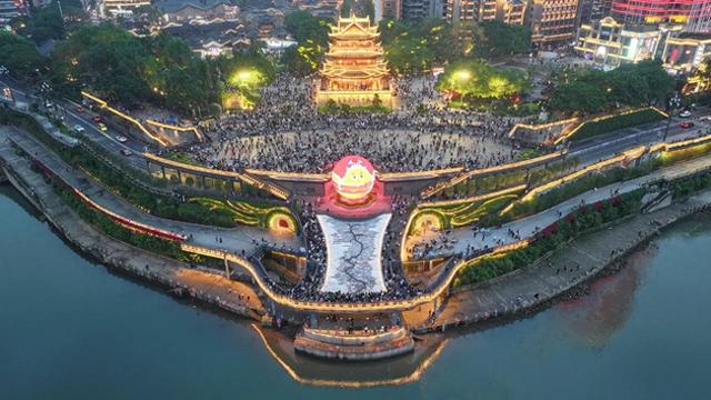 宜宾长江之珠网红打卡点 兰锋 摄