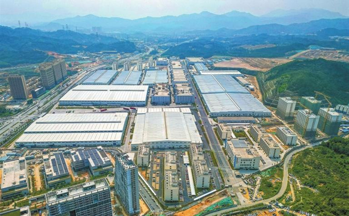     深汕比亚迪汽车工业园一期鸟瞰。 通讯员 何柏颖 摄