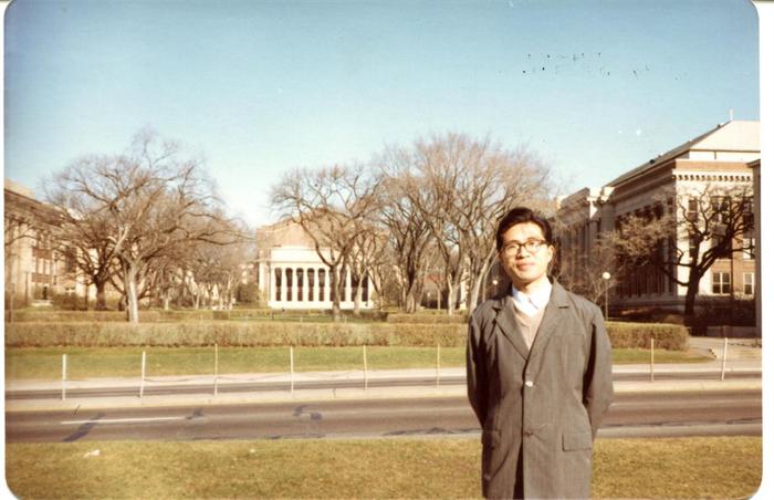 1981年陶文铨在美国明尼苏达大学明尼阿波利斯校园