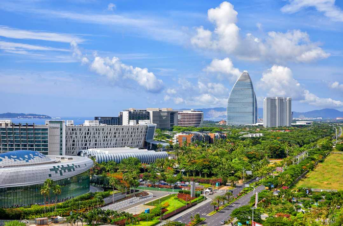 三亚城市美景。