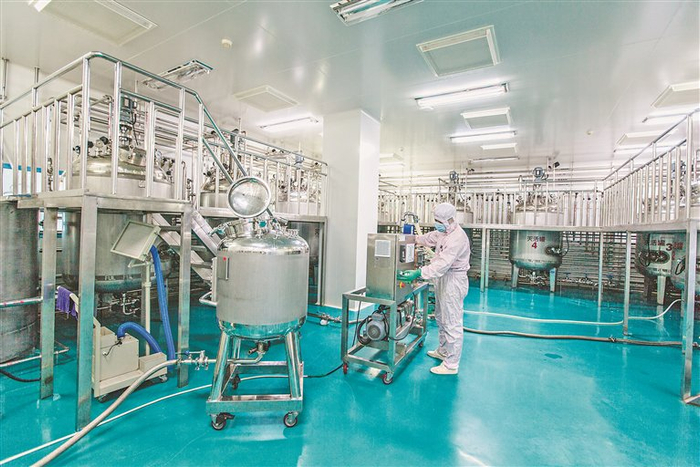     禽流感灭活苗悬浮生产线。