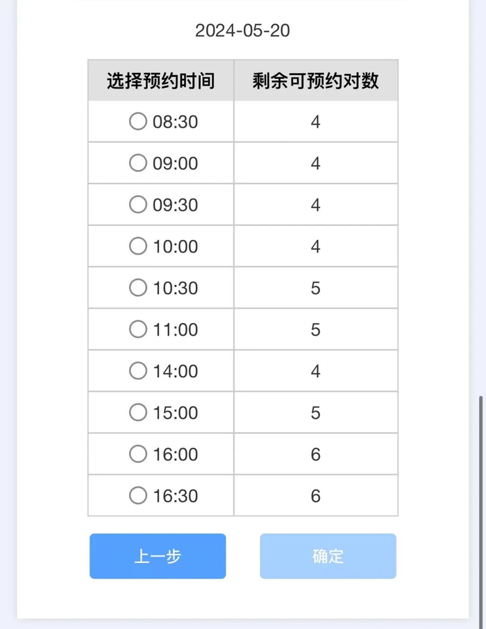 ▲庆元婚姻登记预约情况