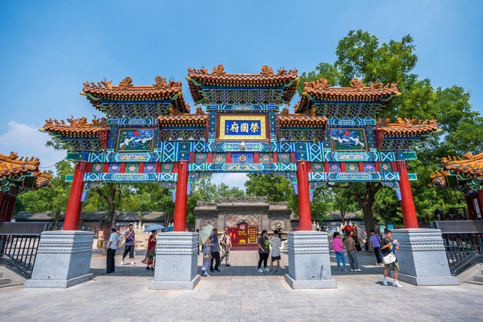 ▲石家庄正定县，荣国府影视拍摄基地。图据视觉中国