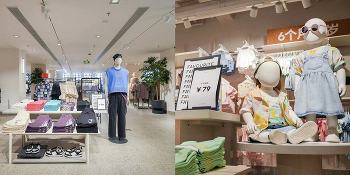 H&M上海南京东路旗舰店店内陈设