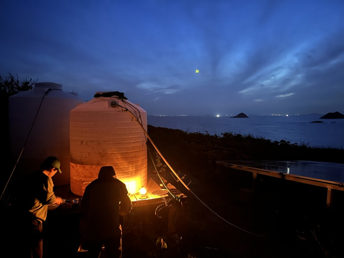夜幕下的中铁墩屿，刘畅 摄