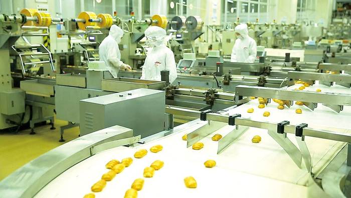 盼盼食品小面包生产线