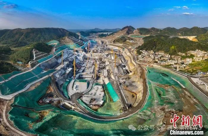 资料图：平陆运河建设现场。平陆运河集团供图