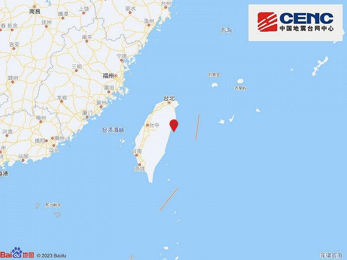 台湾花莲县海域发生4.4级地震，震源深度17千米