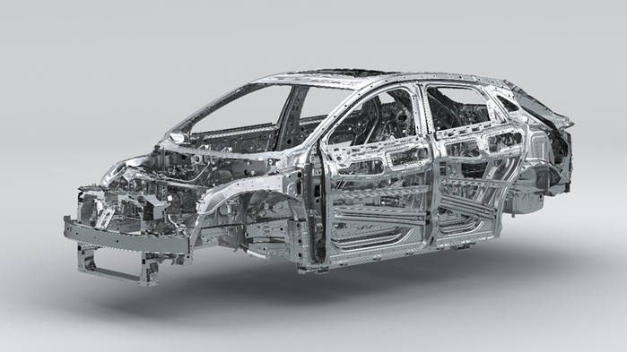 海狮07EV车身架构。 比亚迪供图 华龙网发