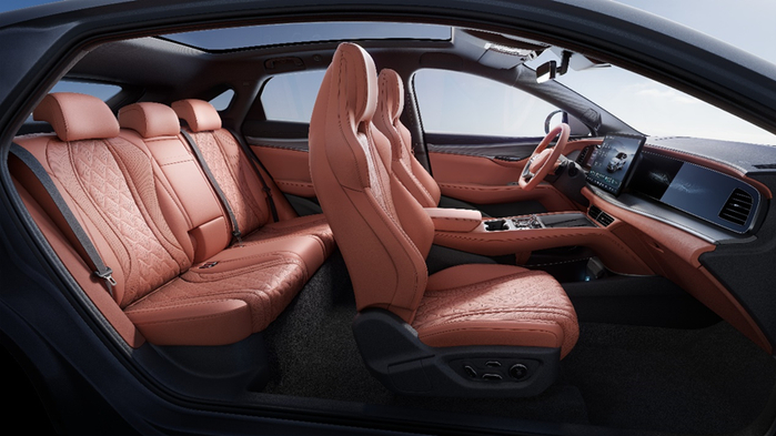 海狮07EV内饰设计。 比亚迪供图 华龙网发