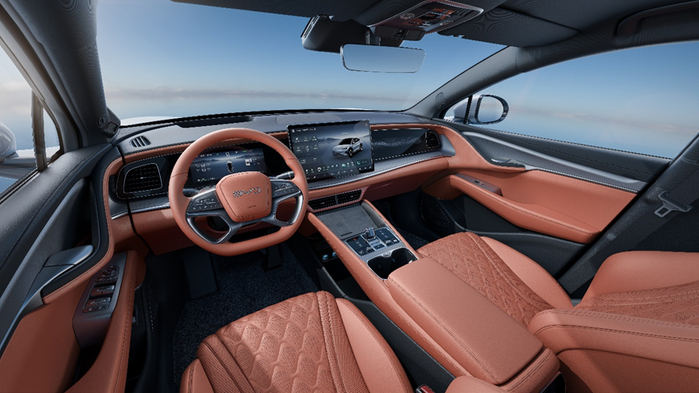 海狮07EV内饰设计。 比亚迪供图 华龙网发