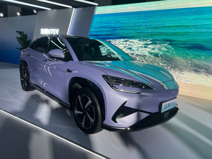 海狮07 EV亮相 本报记者 黄灵灵/摄