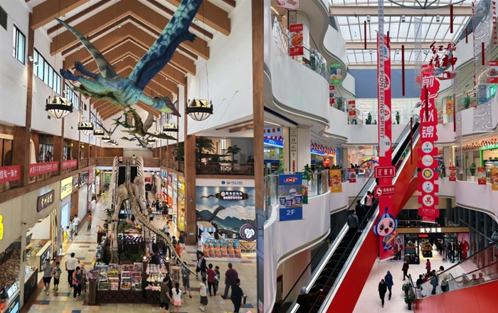 常州苏茂山服务区和嘉兴服务区内景。