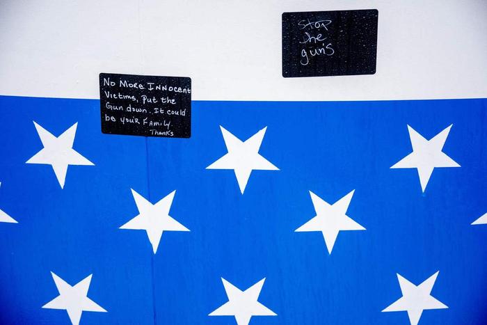 【世界说】“可剥夺的生命权”——美国艺术家揭开星条旗下的枪“殇”
