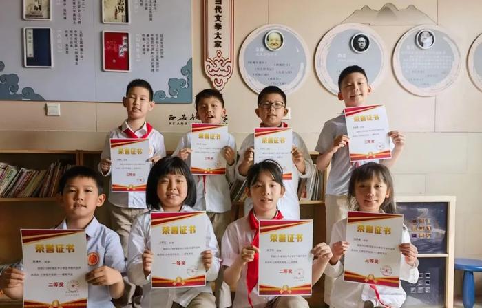 新知小学在2024新城区中小学生书画评选活动中获奖