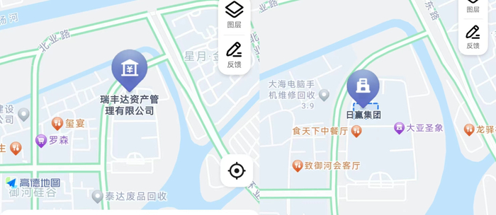 高德地图截图。