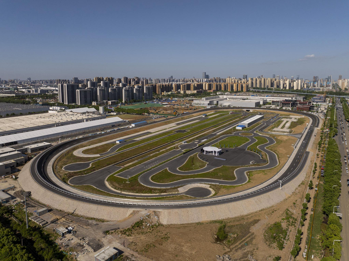 大众汽车（中国）科技有限公司城市测试跑道俯瞰图。（受访者供图）