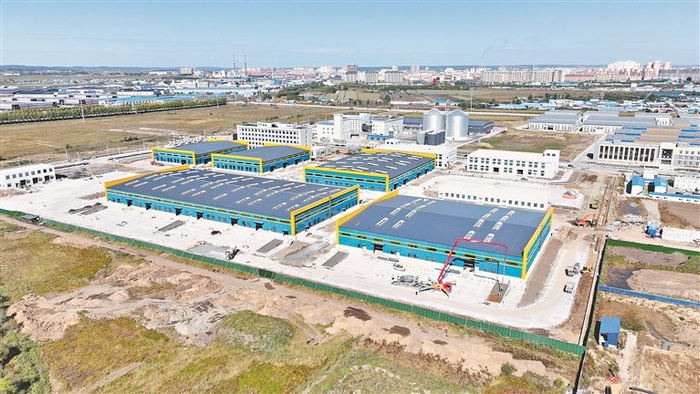 互市贸易加工产业园鸟瞰。
