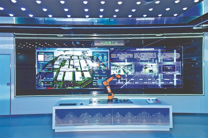     5G智慧工业展示。