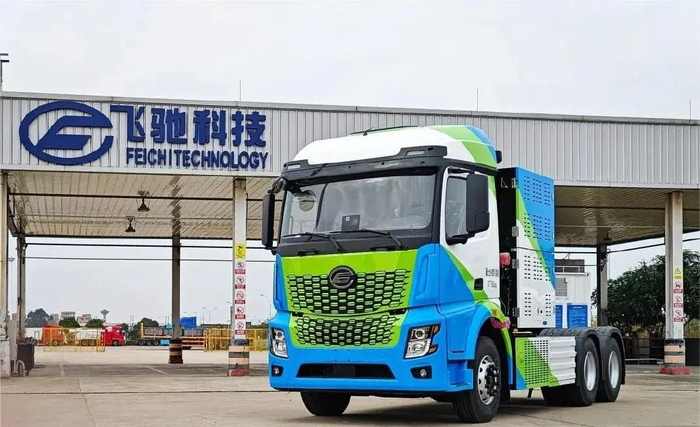 图4. 飞驰科技49T氢燃料电池牵引车