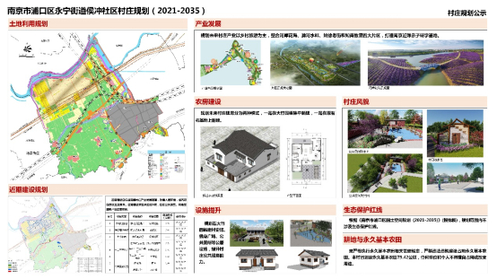 图9 南京市浦口区永宁街道侯冲社区村庄规划公示版