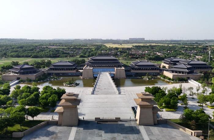  2024年5月13日拍摄的陕西历史博物馆秦汉馆（无人机照片）。新华社记者 李一博 摄