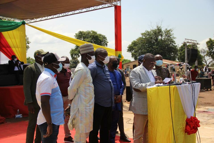 贝宁棉花之路项目开工典礼现场