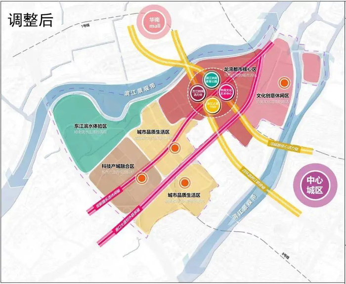 ▲龙湾片区规划示意图，仅供参考