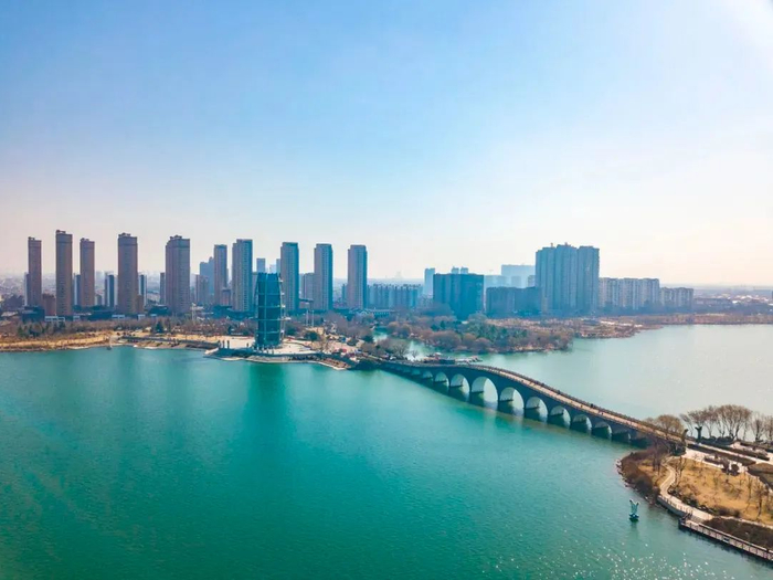 东海县西双湖风景区航拍/图源：图虫创意