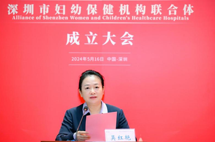 市卫生健康委党组书记、主任吴红艳同志讲话。