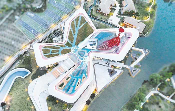 蝴蝶村内的蝶语馆