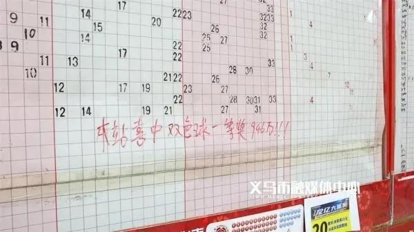 ▲中奖的彩票店 图据义乌市融媒体中心