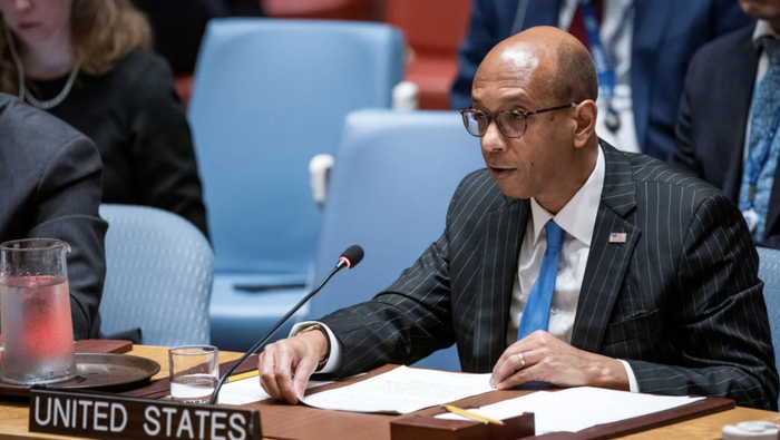 ▲美国常驻联合国副代表罗伯特·伍德