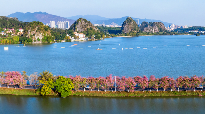 △出头社区毗邻七星岩景区。肇庆市融媒体中心记者吴勇强 摄