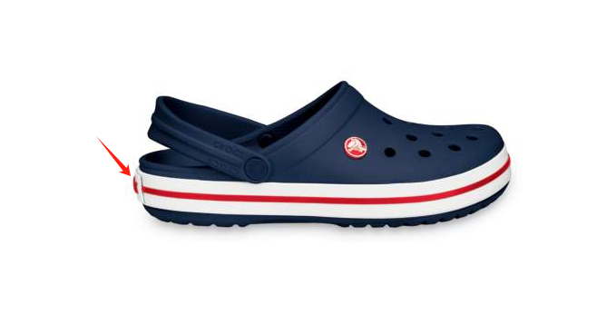 大黄常穿的Crocs贝雅平板款。图 / 受访者提供