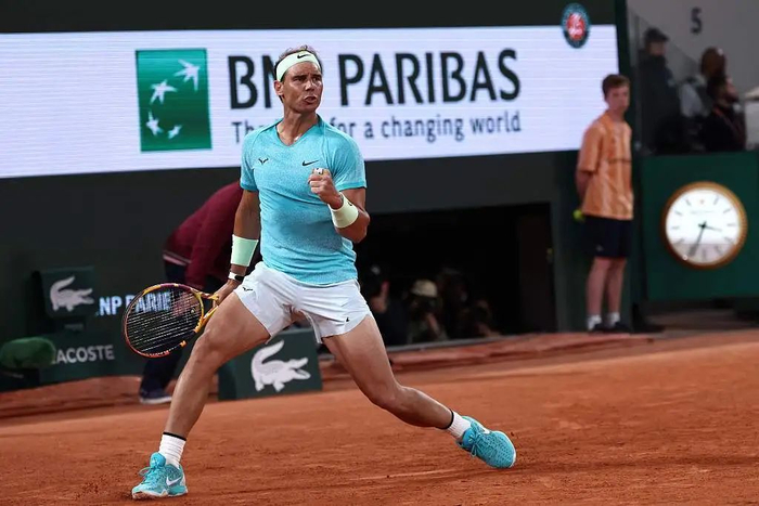 △5月27日，2024法网男单首轮，纳达尔对阵兹维列夫。