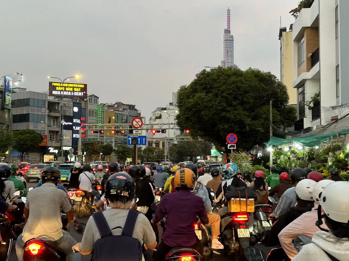 胡志明市的人上班早，下班也早。（图源：时代周报记者 刘沐轩/摄）