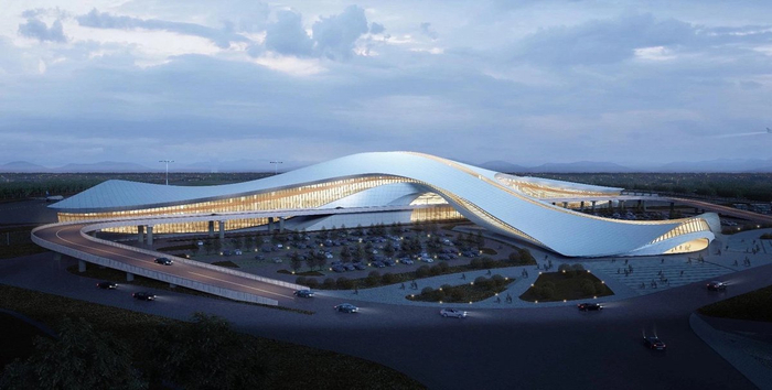 民航科技创新示范区B区模拟验证机场效果图。民航二所文宣部供图